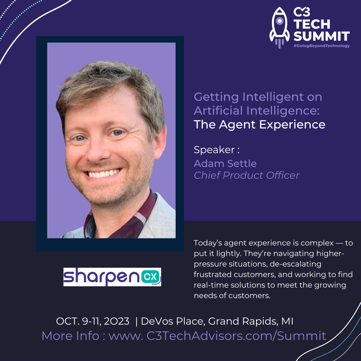 SharpenCX | AI: Agent Experience | C3 Tech Summit